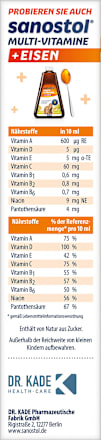 Multi-Vitamine ohne Zuckerzusatz sanostol