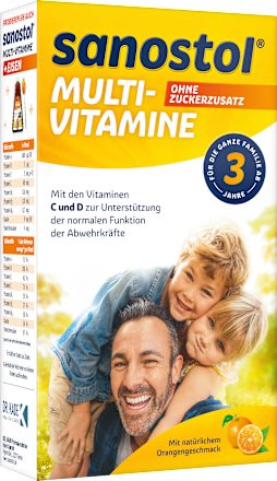 Multi-Vitamine ohne Zuckerzusatz sanostol