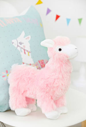 Plüschlama rosa keine Marke