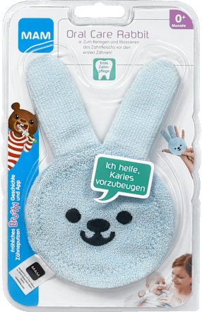 Mundpflegefingerling Oral Care Rabbit blau mam