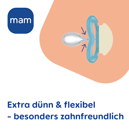 Schnuller Supreme Night blau 16+ Monate mam