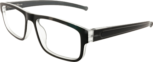 Fertig-Lesebrille schwarz/grau +2,50 VISIOMAX