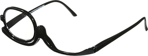 Sminkszemüveg fekete színben +2,5 dioptriás Visiomax