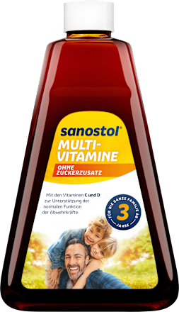 Multi-Vitamine ohne Zuckerzusatz sanostol