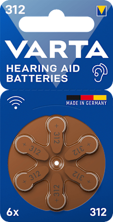 Batterien für Hörgeräte 312 Varta