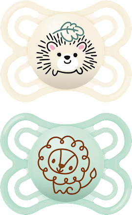 Schnuller Perfect Silikon, creme/mint, 0-6 Monate mam