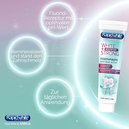 Zahnpasta Booster Strong  Rapid white