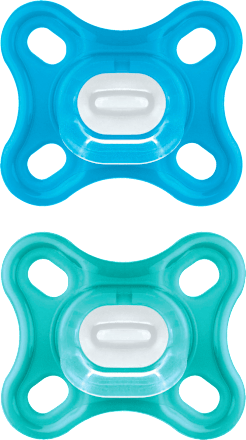 Schnuller Comfort Silikon, blau/türkis, 0-3 Monate mam