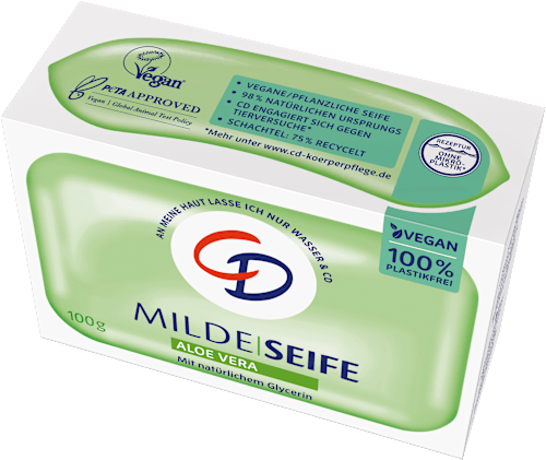 mildes Seifenstück mit Aloe Vera CD