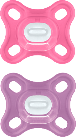 Schnuller Comfort Silikon, rosa/lila, von Geburt an mam