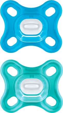 Schnuller Comfort Silikon, blau/türkis, von Geburt an mam