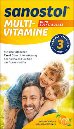 Multi-Vitamine ohne Zuckerzusatz sanostol
