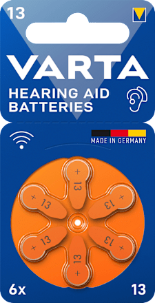 Batterien für Hörgeräte 13 Varta
