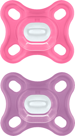 Schnuller Comfort Silikon, pink/lila, 0-3 Monate mam