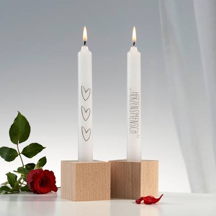 Stabkerzen "Für Dich" Dekorieren & Einrichten