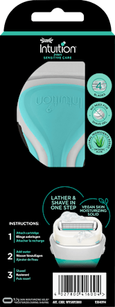 Maszynka z wymiennymi ostrzami Intuition Sensitive WILKINSON SWORD