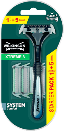 Pánsky holiaci strojček Xtreme3 System Comfort + 5 náhradných hlavíc WILKINSON SWORD