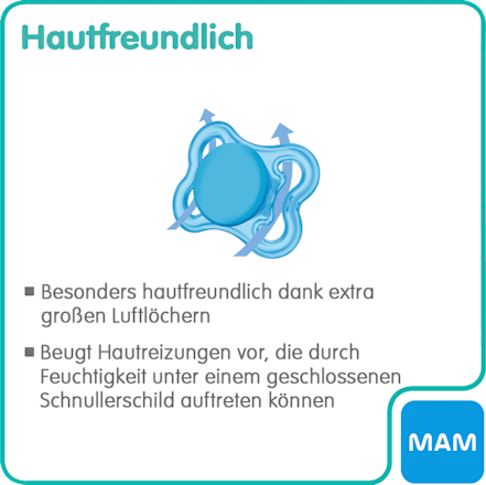 Schnuller Supreme Silikon, rosa/aprikose, 0-6 Monate mam