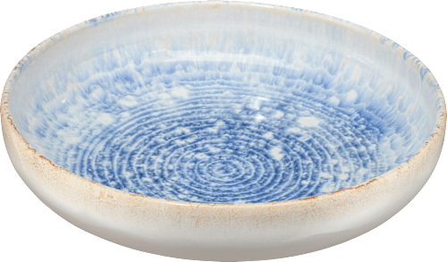 Pastateller/Bowl aus Keramik, blau/weiß (23x22,5cm) keine Marke