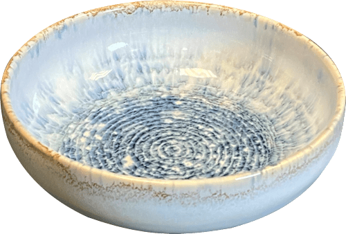 Müslischale aus Keramik, blau/weiß (17x10,6cm) keine Marke