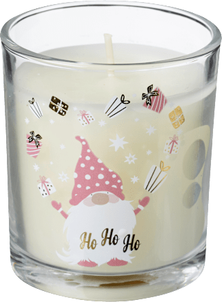 Duftkerze im Glas, Wichtel, rosa-gold Dekorieren & Einrichten