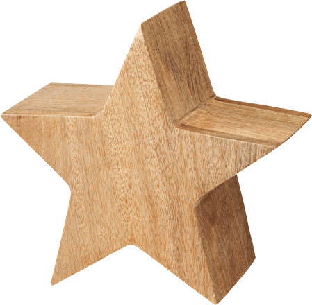 Holzstern, braun Dekorieren & Einrichten