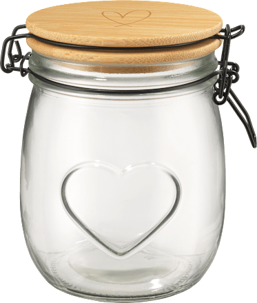 Glasvorratsdose mit Herz Dekorieren & Einrichten