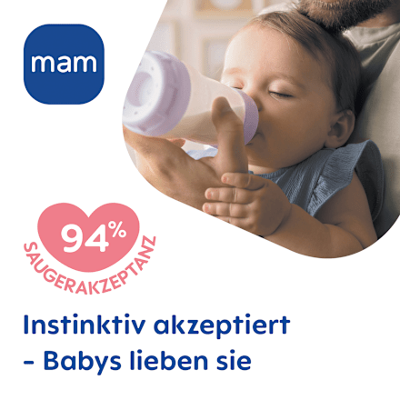 Babyflasche Easy Start Anti-Colic, türkis, von Geburt an, 160 ml mam