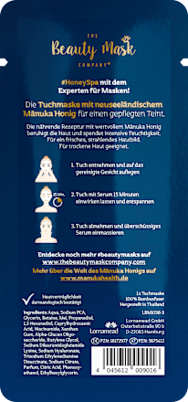 Tuchmaske mit Manuka Honig THE Beauty Mask COMPANY