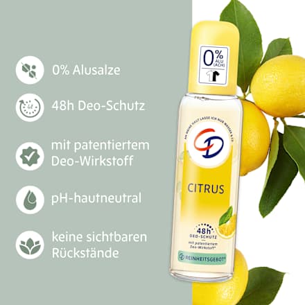 Deo Zerstäuber Citrus Bio-Zitrone  CD