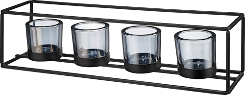 Teelichthalter, schwarz Dekorieren & Einrichten