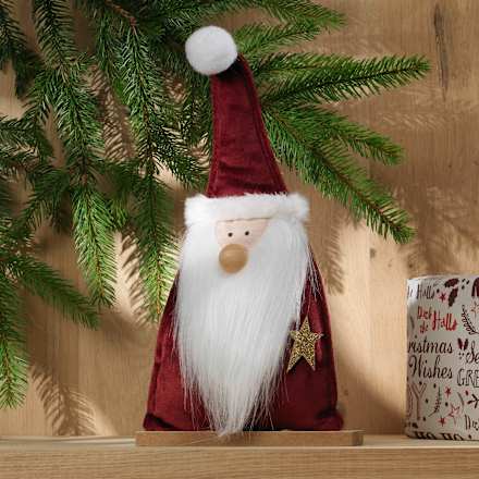 Samtaufsteller Weihnachtsmann Dekorieren & Einrichten