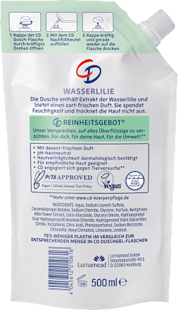 Duschgel Wasserlilie, Nachfüllpack CD
