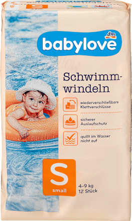Schwimmwindeln Gr. S, 4-9 kg babylove