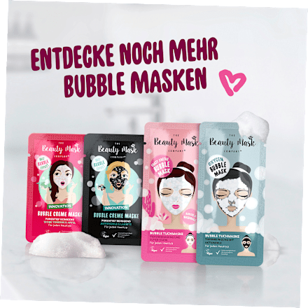 Gesichtsmaske Aktivkohle & Lakritz Bubble Creme THE Beauty Mask COMPANY