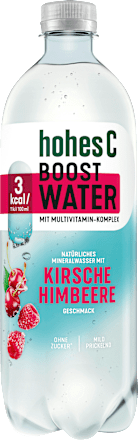 Erfrischungsgetränk, Boost Water Kirsche & Himbeere hohes C