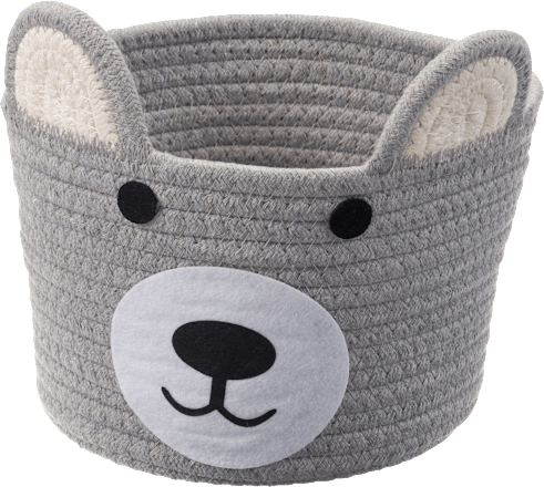 Aufbewahrungskorb Bär, grau keine Marke