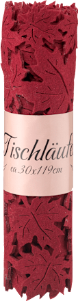 Tischläufer aus Filz, Blätter bordeaux Dekorieren & Einrichten