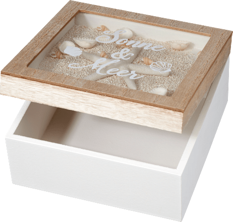 Aufbewahrungsbox mit Glasdeckel "Sonne & Meer" Dekorieren & Einrichten