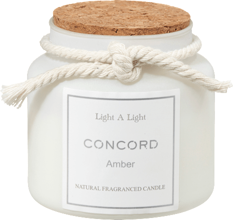 Duftkerze im Glas mit Korkdeckel, weiß Dekorieren & Einrichten