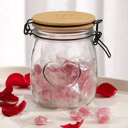 Glasvorratsdose mit Herz Dekorieren & Einrichten
