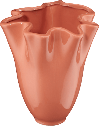 Korallen-Vase terrakotta keine Marke
