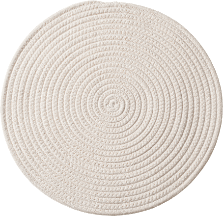 Platzset, rund, creme Dekorieren & Einrichten