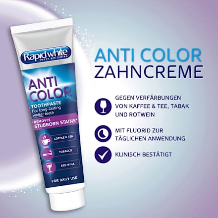 Zahnpasta Anti Color Rapid white