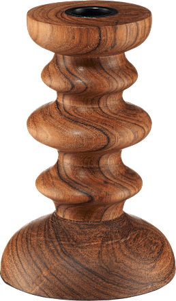 Stabkerzenhalter aus Holz (10x10x15cm) keine Marke