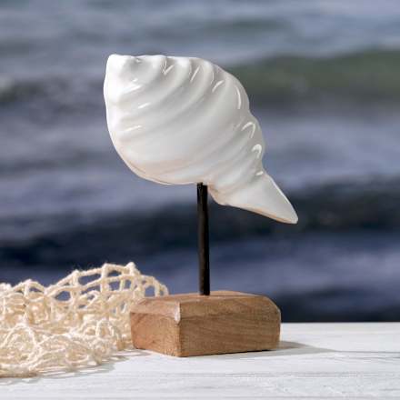 Muschelaufsteller, weiß-natur Dekorieren & Einrichten