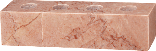Stabkerzenhalter aus Marmor rosa keine Marke