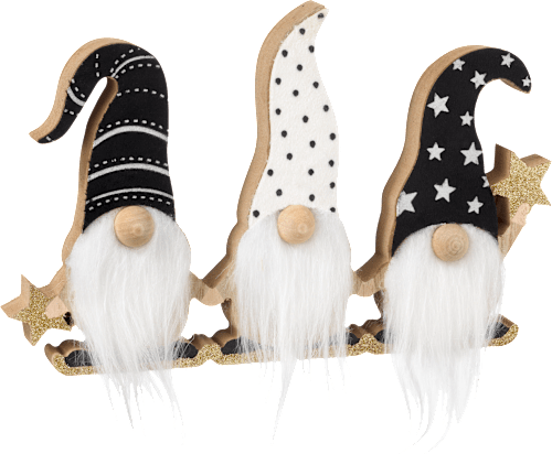 Holzaufsteller Wichtelreihe mit Sternen Dekorieren & Einrichten