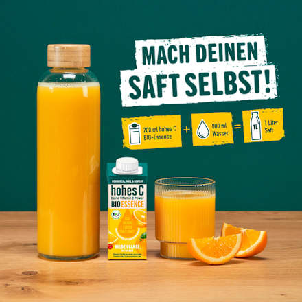 Saft Konzentrat, milde Orange mit Acerola hohes C