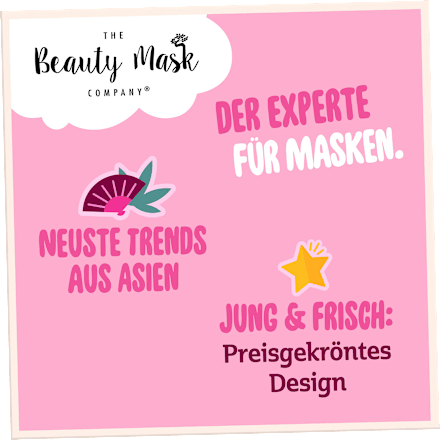 Gesichtsmaske Weiße Tonerde & Apfel Bubble Creme THE Beauty Mask COMPANY